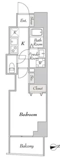 エシッド市ヶ谷薬王寺【9階】の間取り