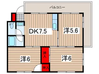 第一光ハイツ【2階】の間取り