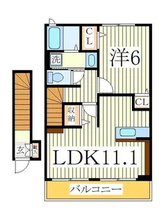 レジデンス亀甲台【2階】の間取り