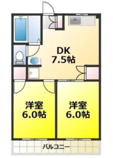 内堀マンションI【3階】の間取り