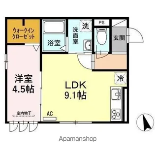 ベルエア岐阜【3階】の間取り