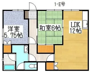 日比野ハイツE【1階】の間取り