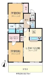 FLORAL EAST【1階】の間取り