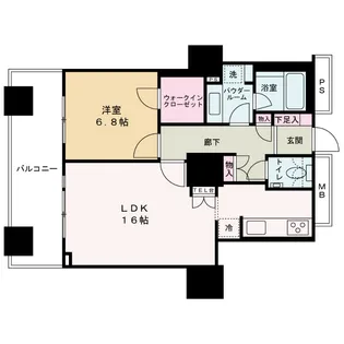 ザ・梅田タワー【10階】の間取り