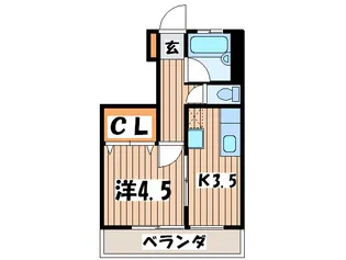 野毛山パ-クマンション【6階】の間取り