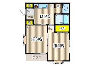 グランセピア【1階】の間取り