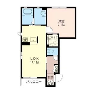 クレインハウス【1階】の間取り