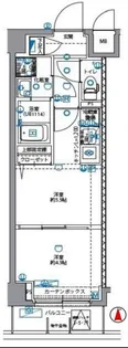 パティーナ菊川【7階】の間取り