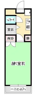 ソフトタウン神島【1階】の間取り