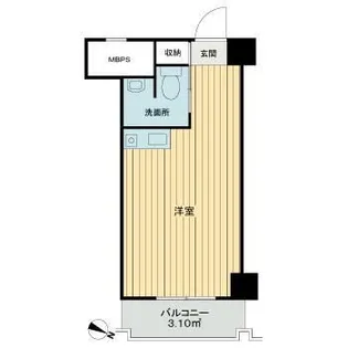 オリエント赤坂【5階】の間取り