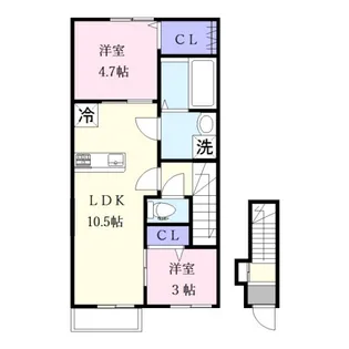 Granchesta(グランチェスタ)【2階】の間取り