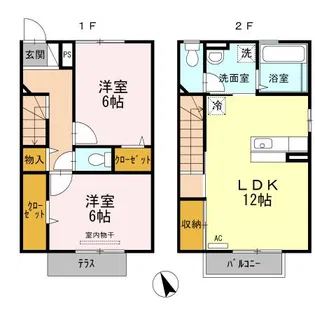 エスポワール・ナミ【2階】の間取り