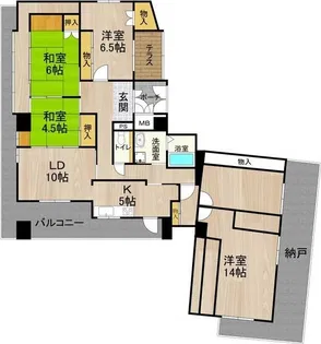 GATHERIA PACE【9階】の間取り