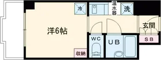 ウエストハウスIN Lani【6階】の間取り