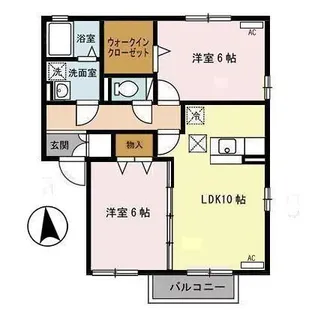ブランファサードE【1階】の間取り