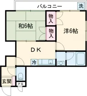 マシャンブル北野【2階】の間取り