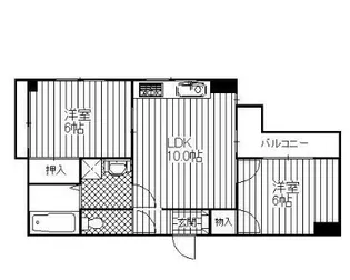 マンション・ザ佳苑【2階】の間取り