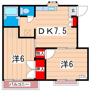 ファミールメゾン【2階】の間取り