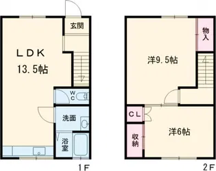 クレセント高盛の間取り