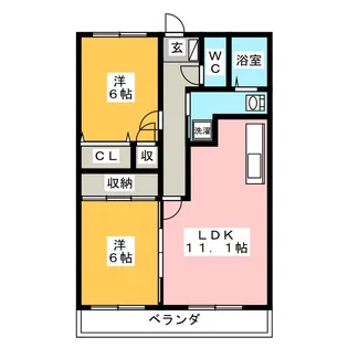 F・BLOOM I【2階】の間取り