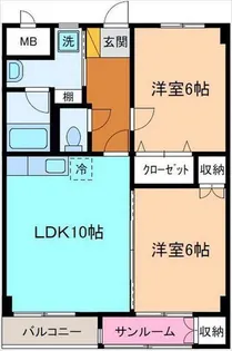 プライムガーデン【1階】の間取り