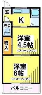 東京都府中市府中町1【アパート】の間取り