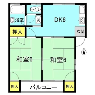 メゾン南【2階】の間取り