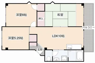 大阪府高槻市芝生町4【マンション】の間取り