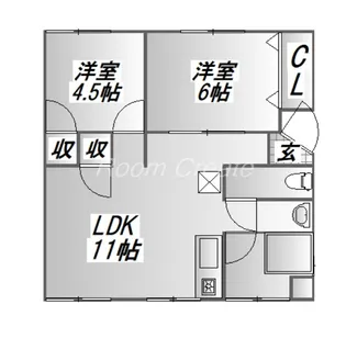オークフィールド沖洲【2階】の間取り