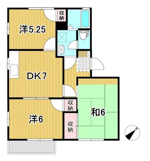 タジリシーサイドヴィラB【2階】の間取り