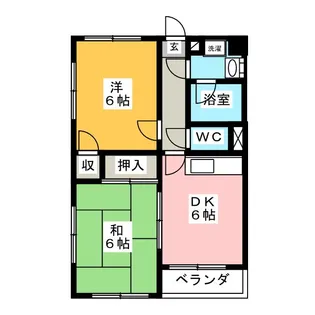 サンハイム徳倉【3階】の間取り