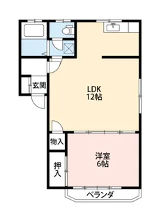 コーポシャルムII【1階】の間取り