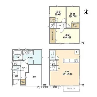 埼玉県さいたま市桜区西堀4【一戸建】の間取り
