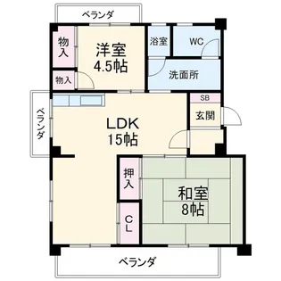 コーポ・ビークル【3階】の間取り