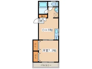 フラットYMセカンド【1階】の間取り