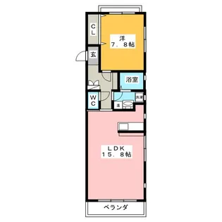 ライトクロト半田【4階】の間取り