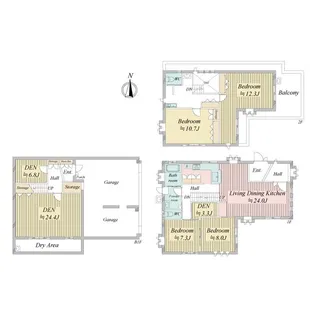 東京都世田谷区野毛1【一戸建】の間取り