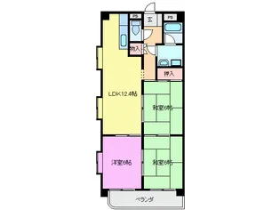 グランメール勝田【2階】の間取り