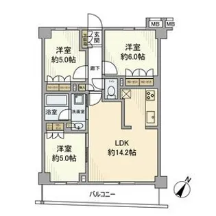 埼玉県和光市丸山台2【マンション】の間取り