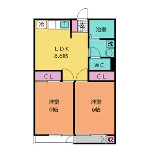 日盛ビル【3階】の間取り