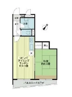 ライオンズマンション八王子めじろ台【6階】の間取り