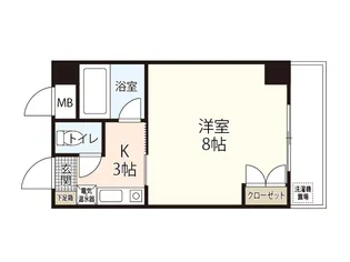 GRACIEUX河原町【2階】の間取り