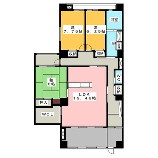 プラザ伊藤【1階】の間取り