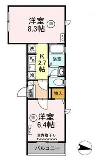 ドエル西尾久【3階】の間取り