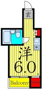 1Rの間取り画像