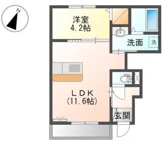 エクロール(eclore)【1階】の間取り