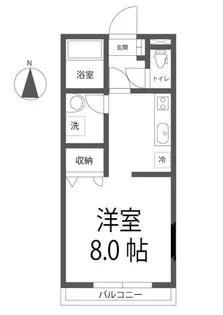 コーポレイバンII【2階】の間取り