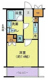 エクセリア溝ノ口【2階】の間取り