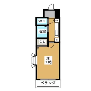ムツミハイツ2【6階】の間取り