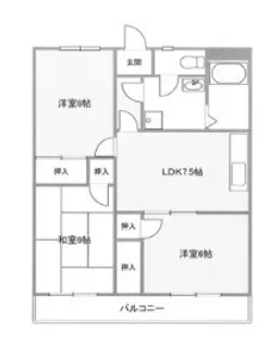 エトワール湘南【3階】の間取り